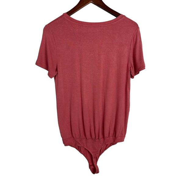 Elodie Pink Short Sleeve Bodysuit Women's Size Small - Picture 6 of 6